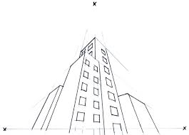 Online Perspective Drawing Lesson How To Draw Buildings Using Three Point Perspecti Perspective Drawing Linear Perspective Drawing Perspective Drawing Lessons
