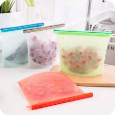 Tie them in a knot and put them in a shopping basket. Reusable Silicone Food Storage Bags 4 Pack By Floreco Green Elephant Nz