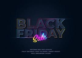Black Friday Sale Text Style Effect Mockup In 2020 3d Text Effect Text Style Text Effects
