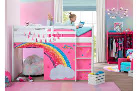 I really recommend others buying the bed. Delta Children Jojo Siwa Loft Bed Tent Curtain Set For Low Twin Loft Bed Bed Sold Separately Ashley Furniture Homes In 2021 Twin Loft Bed Bed Tent Girls Loft Bed