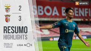 Highlights Resumo Benfica 2 3 Sc Braga Liga 20 21 7 Youtube