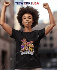 Los Angeles Lakers Anthony Davis AD & LeBron James cartoon retro shirt,  hoodie, sweater, longsleeve and V-neck T-shirt