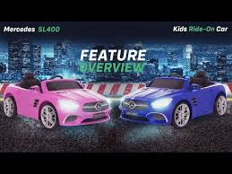 Mercedes Benz Sl400 Licensed Ride On Car With Parental Remote Control Youtube Kids Ride On Mercedes Benz Mercedes