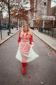 Ashlee Rose Hartley Polka Dot Dress Outfit Fashion Red Polka Dot Dress