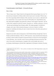 Pdf Counterinsurgency In The Punjab A Lesson For Europe