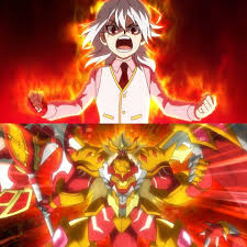 Shu And Cho Z Spriggan Anime Beyblade Characters Dark Power