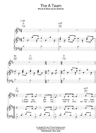 People Help The People Birdy Sheet Music The A Team Sheet Music Ed Sheeran A Team Sheet Music Sheet Music Piano Sheet Music Free Music Chords