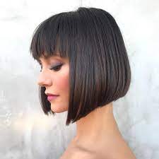 This works especially well for thick hair that can become too heavy. Low Maintenance Thick Hair Short Bob Haircuts With Bangs Novocom Top