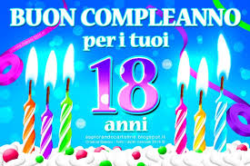 Cartolina Buon Compleanno Per I Tuoi 18 Anni Auguri Anche Per I Tuoi 19 20 Anni Con Immagine Ill Buon Compleanno Compleanno Auguri Di Buon Compleanno