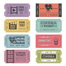 Movie Tickets Ticket Design Cinema Ticket Print Stickers