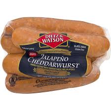 For children under 5 years: Dietz Watson Hot Jalapeno Cheddarwurst Smoked Sausage 16 Oz Dinners Reasor S