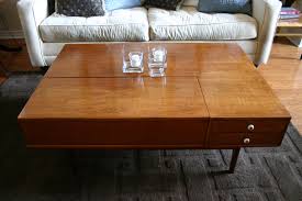Where the measurements meet, add a temporary nail and attach a piece of string to it. Drexel Declaration Mid Century Coffee Table Beckwith S Treasures