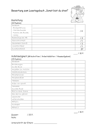 Private din brief vorlage für word deutsch. Bewertungsbogen Zum Lesetagebuch Zur Lekture Lesetagebuch Lesen Tagebuch