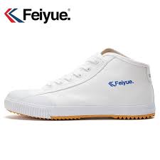 Feiyue Shoes New White Delta Mid Felo Top Sneaker Martial Arts Kungfu Classic Canvas Shoes