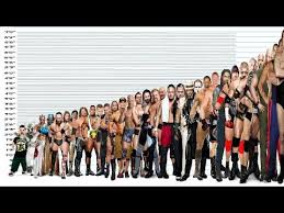 Wwe Wrestlers Height Comparison Chart Shortest Vs Tallest