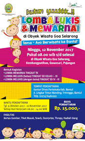 Mewarnai gambar pemandangan kartun buat anak sd mewarnai gambar. Lomba Lukis Mewarnai Di Goa Selarong Pendaftaran 9 Oktober 10 November 2017 Dinas Pariwisata Daerah Istimewa Yogyakarta