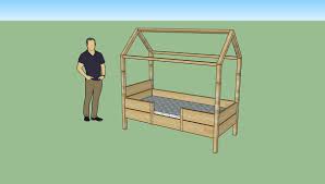 Lit cabane 190 x 90 cm blanc. Fabriquer Un Lit Cabane Bric Olive