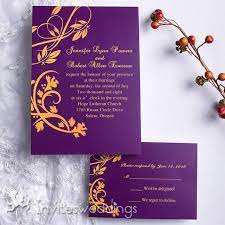 Purple And Gold Summer Wedding Invitation Iwi071 Wedding Invitations Online Invites Purple And Gold Wedding Gold Wedding Invitations Fun Wedding Invitations