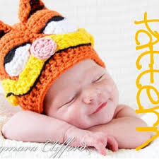 Kids Kitty Cat Halloween Costume in Orange- Crochet Earflap Hat and Tail  Set