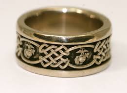 Usmc Men S Wedding Ring Marine Corps Rings Marine Corps Wedding Marine Corps Jewelry