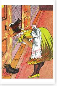 Peeping Tom Chamber Maid Spying Through Keyhole Retro Victorian Poster |  eBay