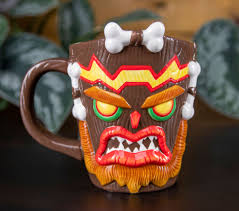 Cortex also seems to be up to something devious! Sure Why Not A Crash Bandicoot Uka Uka Coffee Mug Geekologie
