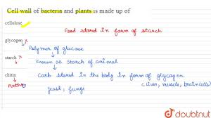 Plant cell wall is a tough layer which is made up of cellulose, glycoproteins, lignin, pectin, and hemicellulose located outside the cell membrane. Cell Wall Of Bacteria And Plants Is Made Up Of