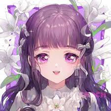 Top 10 Ảnh anime nữ màu tím cute được yêu thích nhất