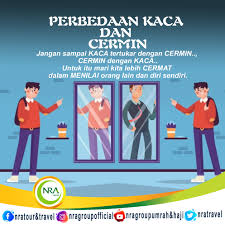 Jika ada jarak antara ujung jari anda dengan refleksi pada cermin, maka itu adalah cermin sesungguhnya. Assalamualaikum Wr Wb T A H A J Nra Tour Travel Facebook
