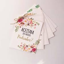 Convite Para Padrinhos De Casamento Otimas Opcoes Para Surpreende Los Voce podera personalizar com nomes; convite para padrinhos de casamento