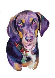 Or why not go for an aquarelle pet portrait with a style that looks like a watercolor painting of your dog or cat. Original Watercolor Painting Pet Lover Painting Handmade Wall Art Gift Dog Painting Custom Pet Portrait Watercolor Pet Portrait Art Collectibles Painting Kromasol Com