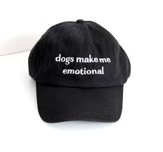 Black And White Baseball Cap Dogs Make Me Emotional Black White Embroidered Dad Hat Unisex Baseball Cap Hitwear Baseballcap Dad Hats Funny Dad Hats Funny Hats