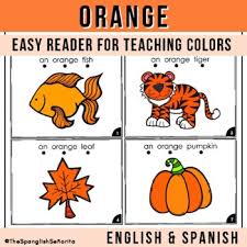 Orange | Anaranjado - Color Easy Reader (English & Spanish) | TPT
