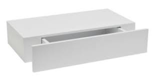 B Q Chunky Floating Shelf With Drawer White 5397007011463 Floating Shelf With Drawer Floating Shelves Ikea Floating Shelves