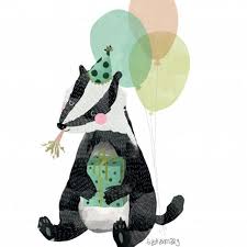 Party Badger Und Ihr So Birthday Badger Dachs Woodland Geburtstag Bday Party Balloons Kidsillu Dinosaur Stuffed Animal Baby Mobile Dinosaur