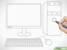 4 Ways To Draw A Computer Wikihow They resemble the traditional computer console, but are golden coloured to match their crafting recipe. 4 ways to draw a computer wikihow