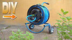 Bricolaje Carretes De Manguera De Jardin Rueda De Coche Vieja Youtube Garden Hose Reel Garden Hose Hose Reel