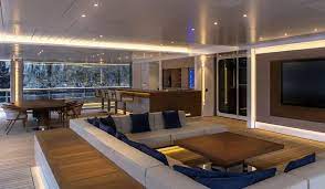 Jeff bezos is owner of 2 gulfstream g650er private jets n271dv and n758pb. Inside Flying Fox Yacht Lurssen 2019 Value 400m Owner Jeff Bezos Luxury Bathroom Tiles Yacht Interior Design Luxury Hotel Bathroom