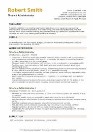 Top 8 finance and administration manager resume samples. Finance Administrator Resume Samples Qwikresume