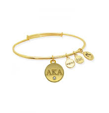 Signature Alpha Kappa Alpha Inspired Love Bangle Gold Sorority Jewelry Bangle Bracelets Bangle Bracelets With Charms