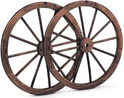 Shop a huge online selection at ebay.com. Buy Giantex 30 Inch Set Of Two Decorative Wooden Wheel Decorative Wall Old Western Style Wooden Garden Wagon Wheel With Steel Rim Fir Treated By Carbonization Suitable For Bar Studio And Home 30
