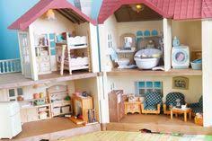 Casa Con Luces Sylvanian Con Muebles Sylvanian Families Sylvanian Families House Calico Critters Families