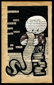 Brilliant British Artist Dean Mariner She Gave Me This Book Page Art Altered Book Art Book Art