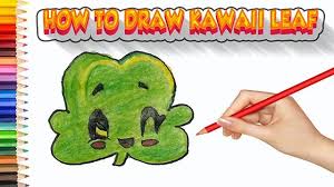 Leaf Drawings Step By Step Easy Drawing For Kids Mondaymotivation Tree Kawaii Smile Cute Cartoo Drawing For Kids Easy Drawings For Kids Leaf Drawing