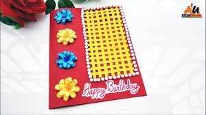 Here are some instructions on how to make greeting cards in comfort at an engaging and fun activity. How To Make A Greeting Card For Birthday Easy At Home Handmade Cards Ideas