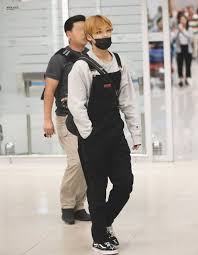 Boys In Overalls Kpop Fashion Men Bts Inspired Outfits Airport Fashion Kpop