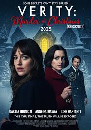 🎬 Verity: Murder at Christmas (2025) Genre: Mystery / Thriller / Holiday  Starring: Anne Hathaway, Dakota Johnson, Josh Hartnett Directed by: Kenneth  Branagh 🕯️ Plot Summary: On a snowy Christmas Eve, renowned