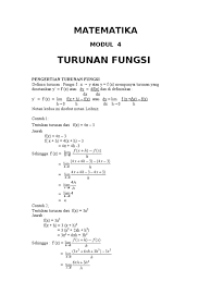 Dalam termodinamika gas ideal pv = nrt. Modul Matematika Kelas Xi Turunan Fungsi