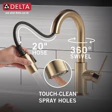 How to clean a pull down kitchen faucet spray head? Delta Faucet Trinsic Single Handle Bar Prep Kitchen Sink Faucet With Pull Down Sprayer And Magnetic Docking Spray Head Champagne Bronze 9959 Cz Dst Tools Kitchen Bath Fixtures Investinzarzis Tn