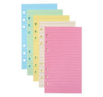 WEAVILUX Loose Leaf Paper Inserts, 50 Sheets, Assorted Colors, 6-Hole Lined  Journal Refills for Writing and Note Taking